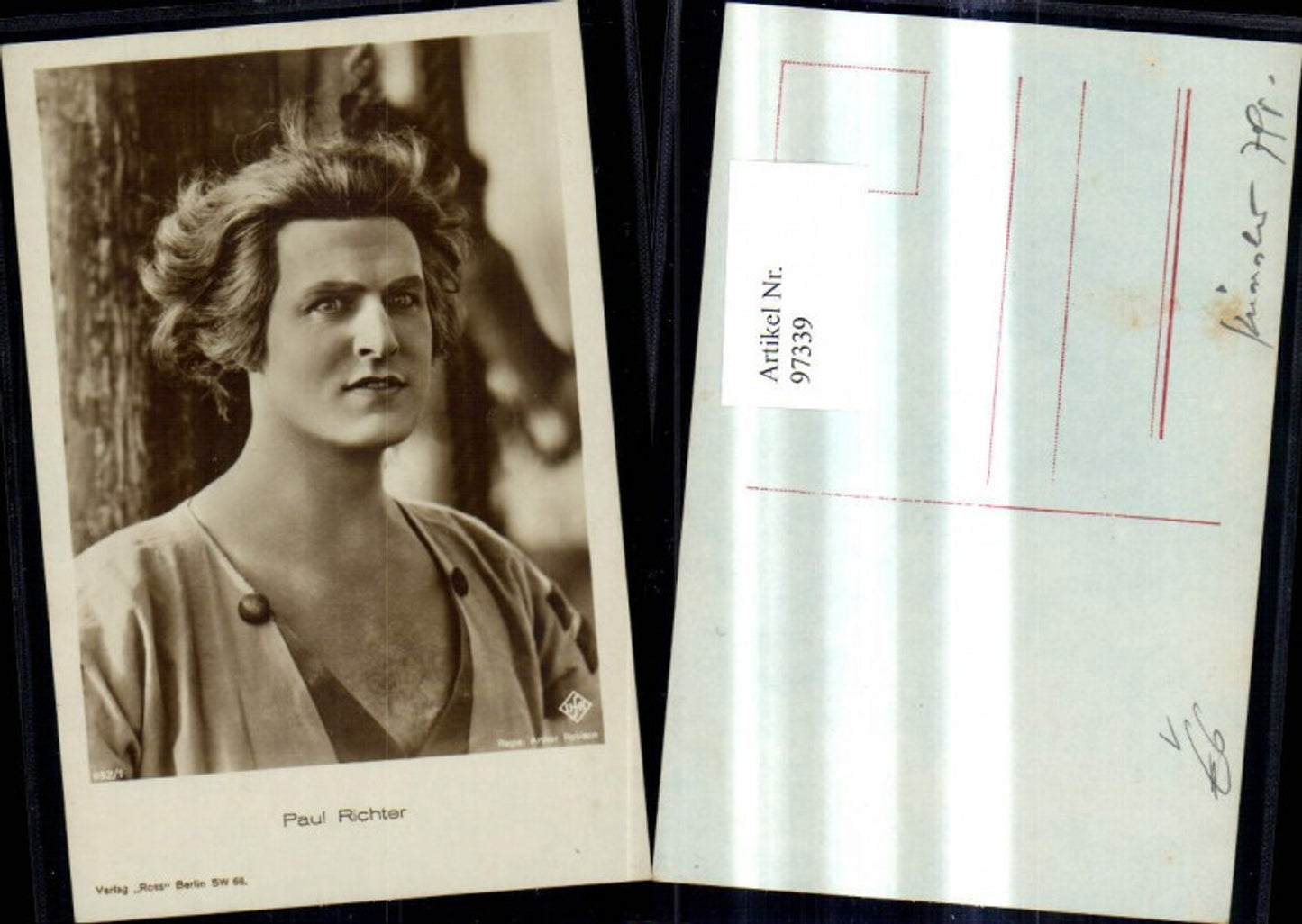 97339,Paul Richter Schauspieler pub Ross 992/1