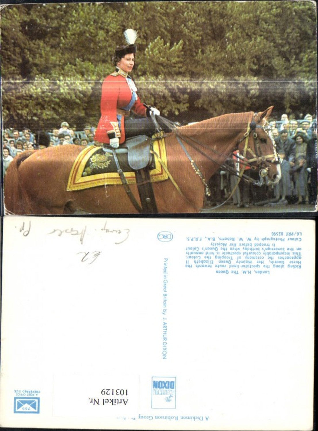 103129,Adel Monarchie The Queen Elisabeth II Uniform Pferd Trooping the Colour
