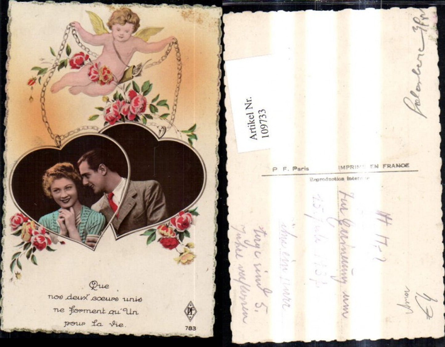 109733,Liebe Paar Herzen Kette Amor Rosen Spruch Text