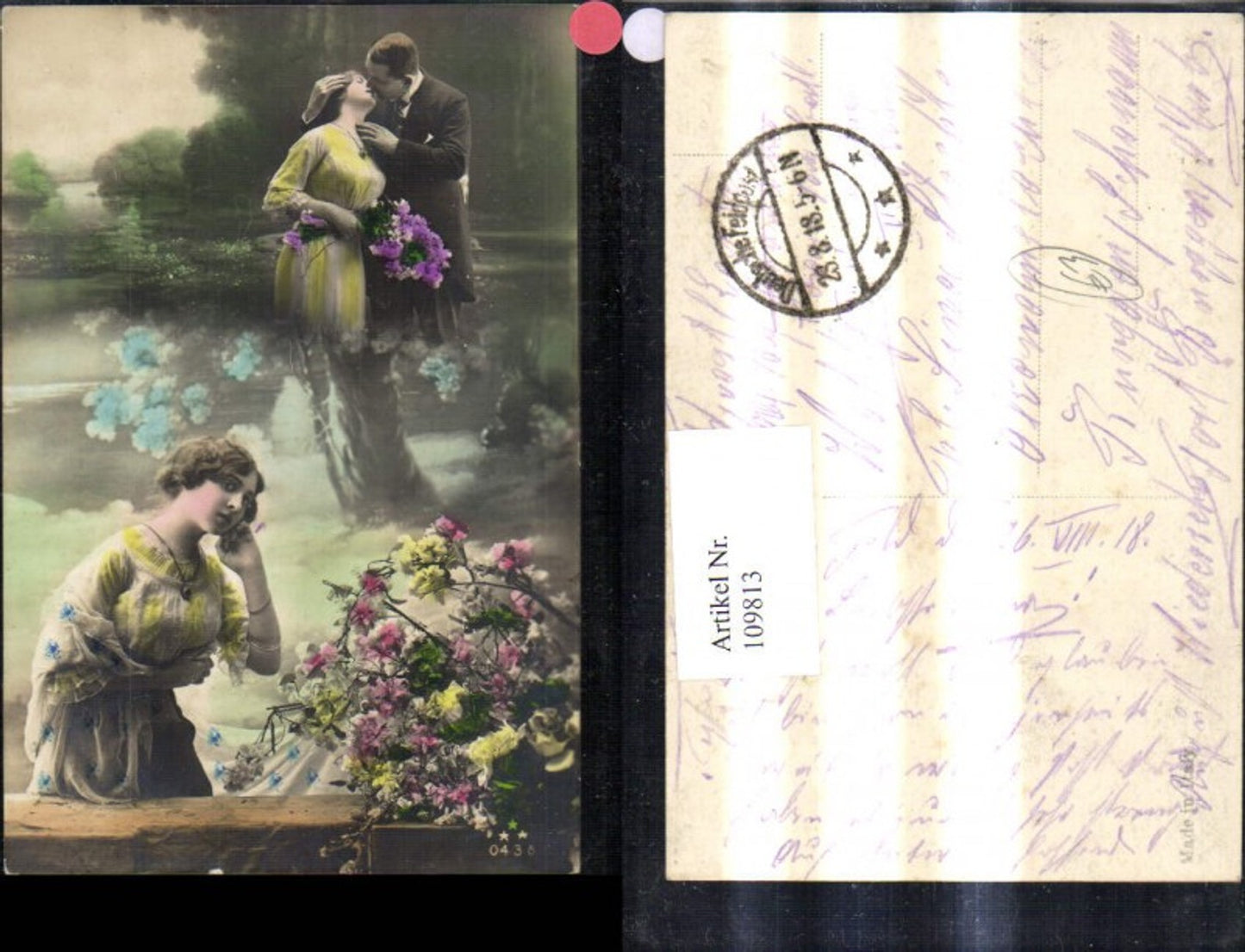 109813,Fotomontage Frau Liebe Paar Kuss