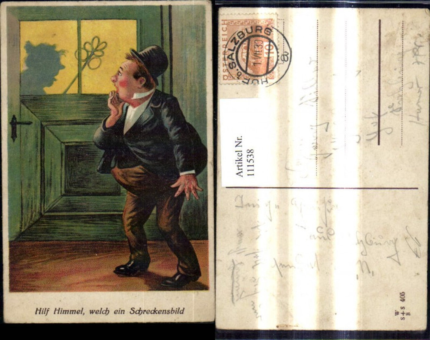 111538,Frauenfeindlich Schatten Frau hinter Tür Mann davor Hilf Himmel welch ein Schreckensbild