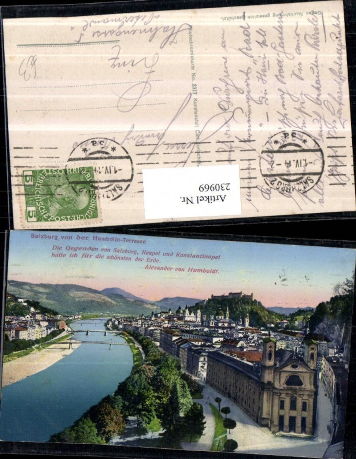 230969,Salzburg Teilansicht v. d. Humboldt-Terrasse