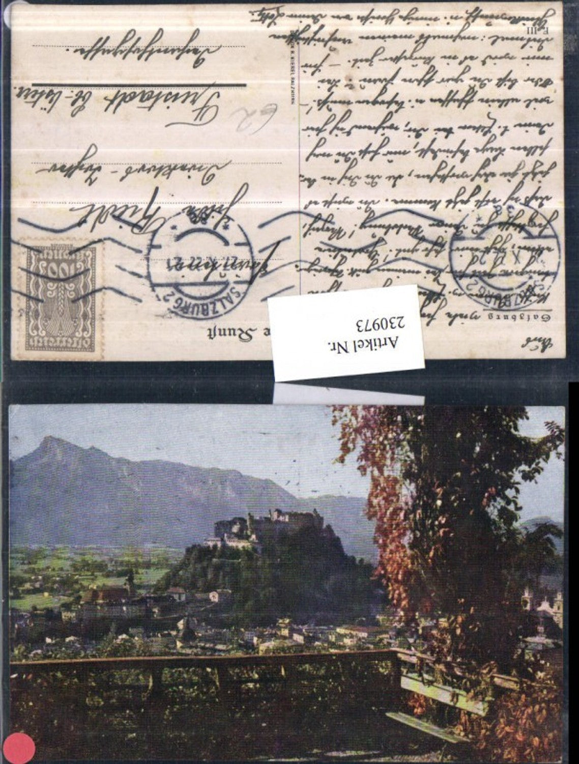 230973,Salzburg Teilansicht Festung Partie