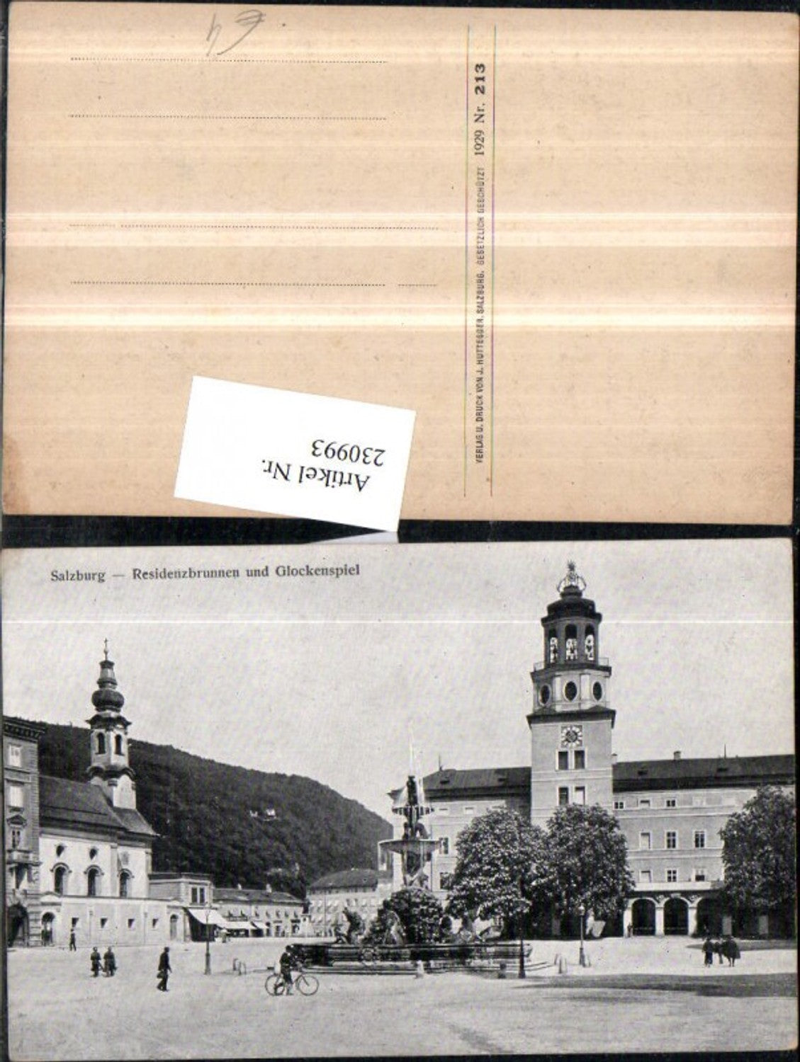 230993, Salzburg Residence Fountain Fountain and Carillon Town Hall