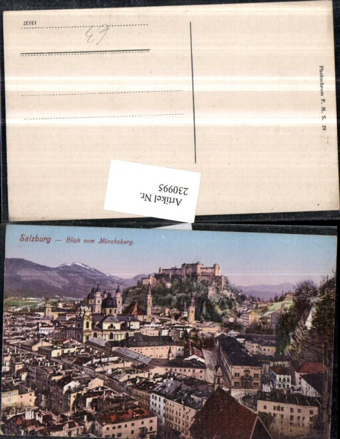 230995,Salzburg Totale Blick v. Mönchsberg