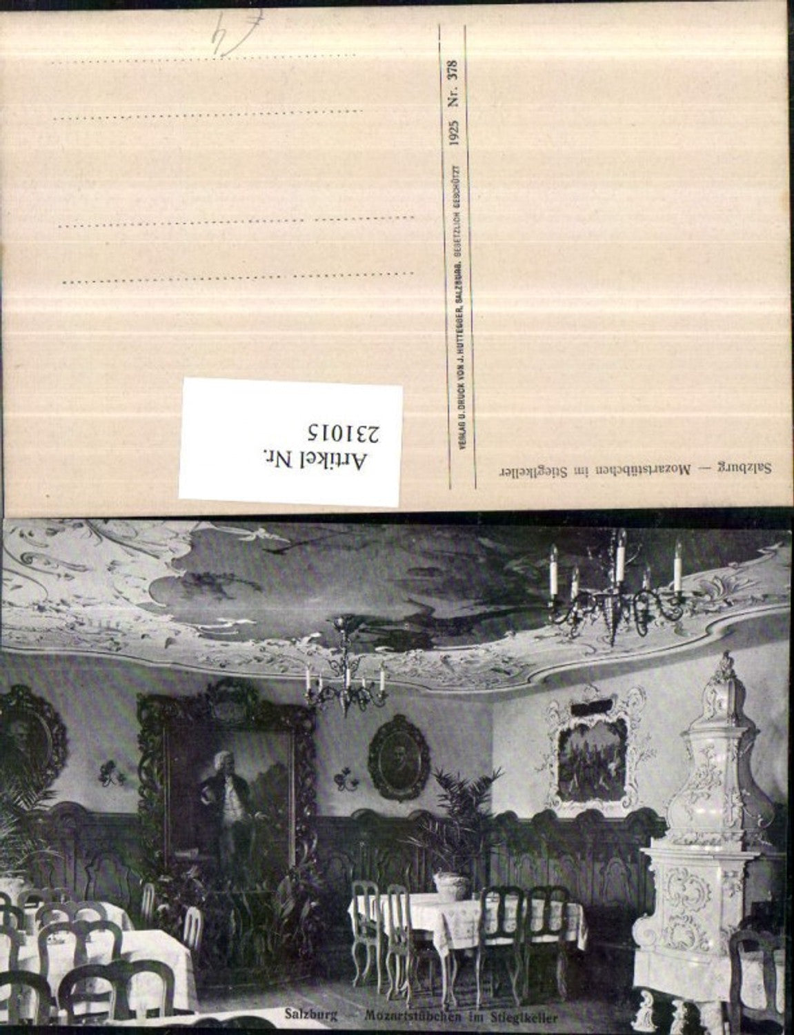 231015,Salzburg Mozartstübchen im Stieglkeller Innenansicht