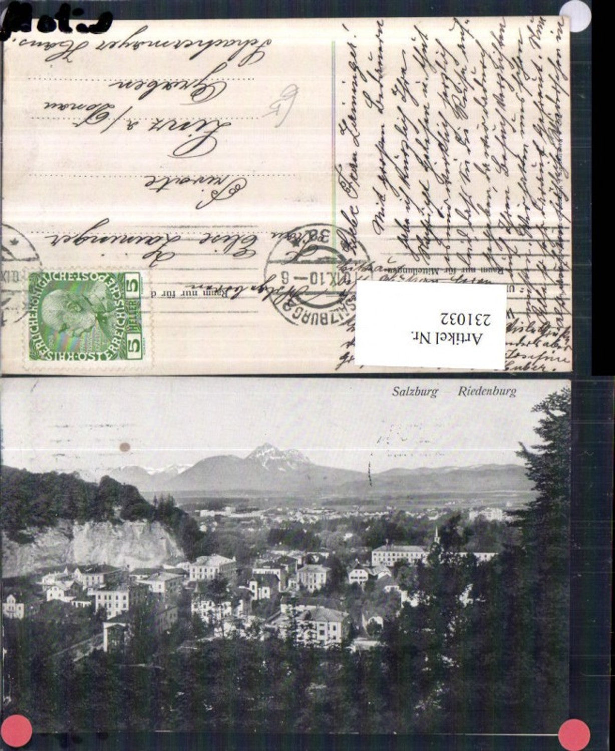 231032,Salzburg Teilansicht Riedenburg