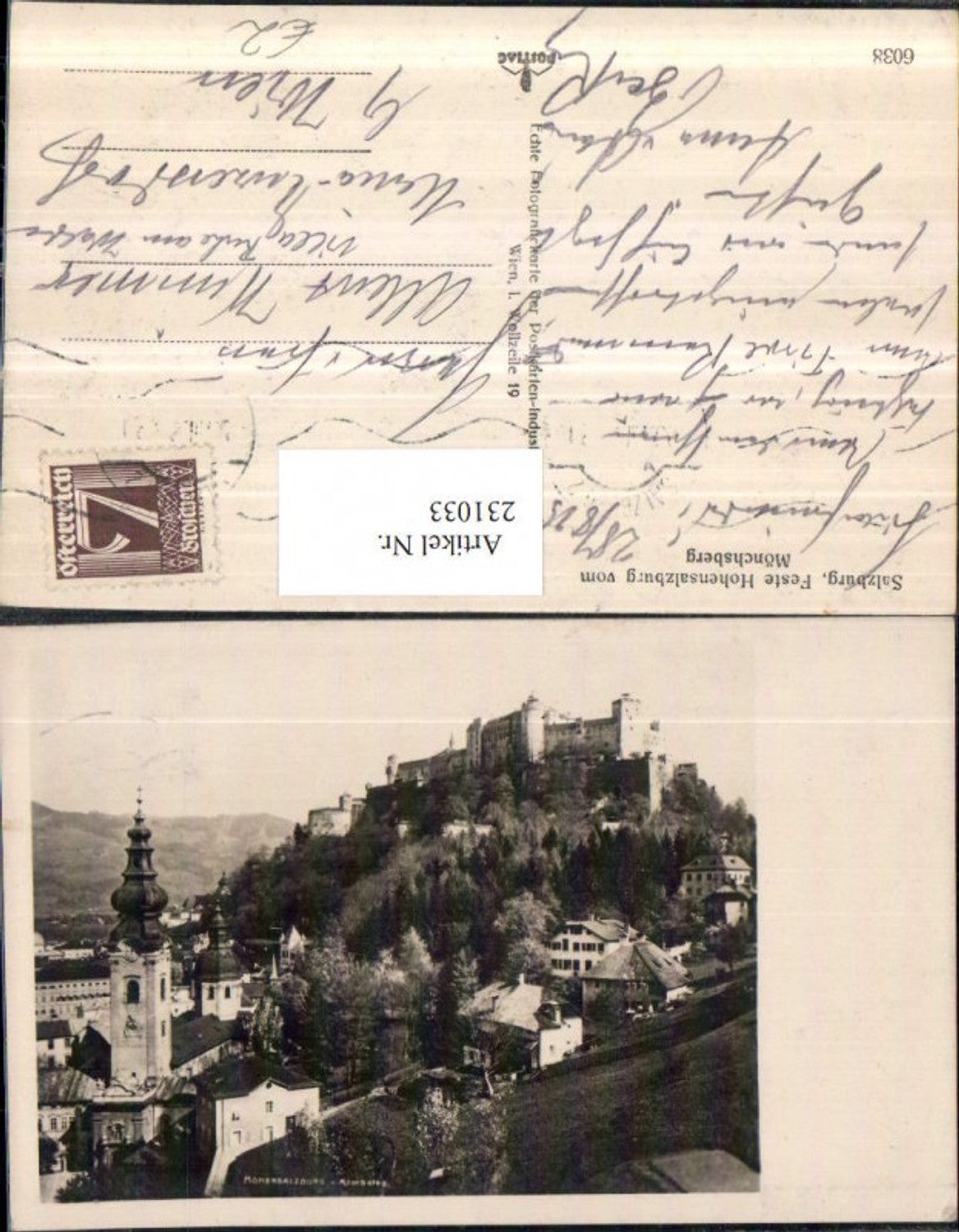 231033,Salzburg Festung Hohensalzburg v. Mönchsberg