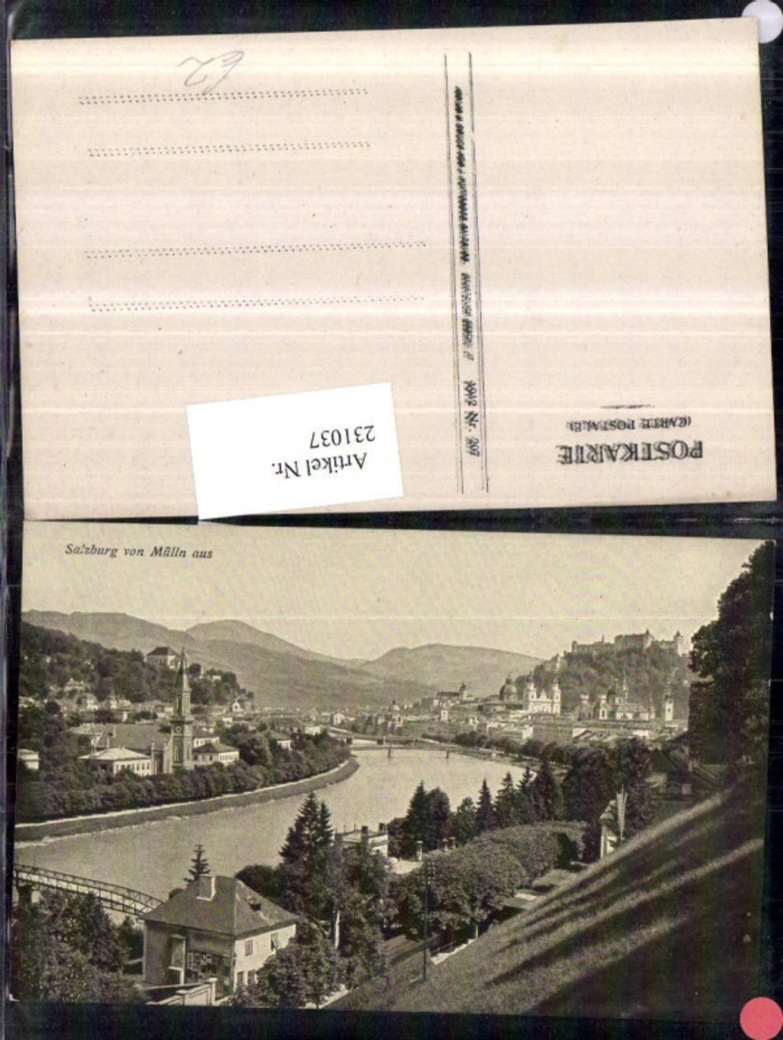 231037,Salzburg Teilansicht v. Mülln aus