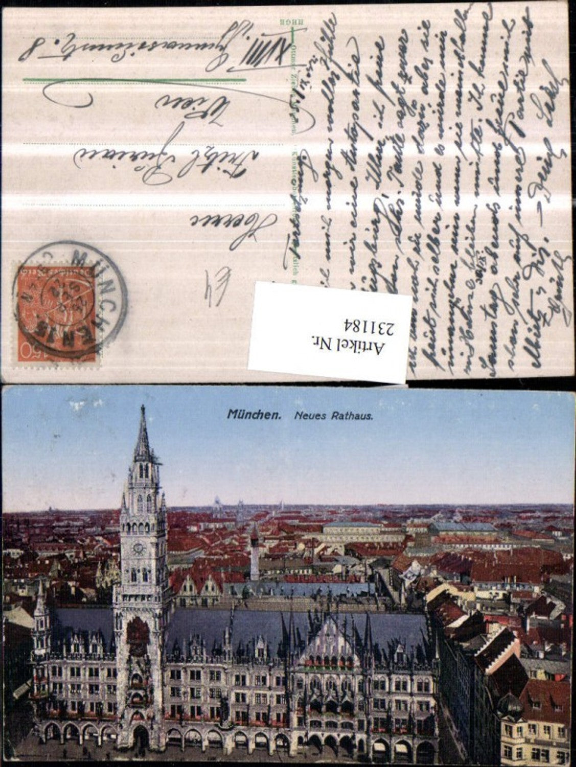 231184,München Totale Neues Rathaus