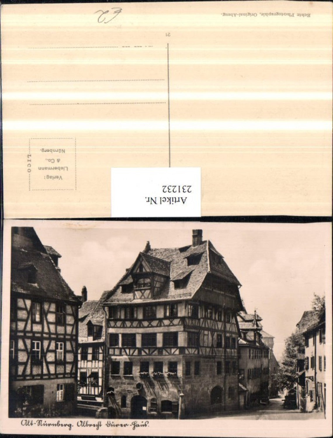 231232,Alt-Nürnberg Albrecht Dürer-Haus Hausansicht