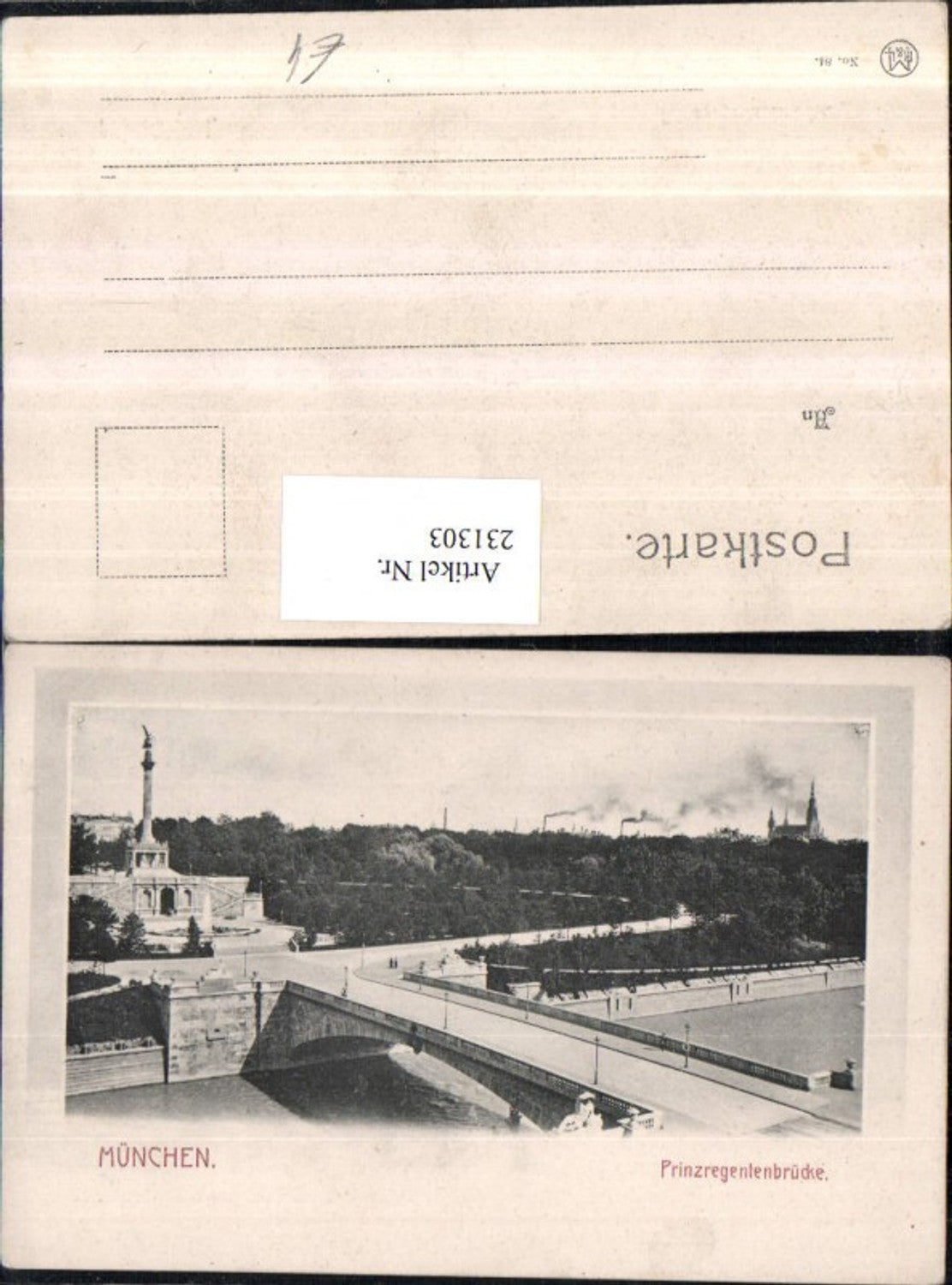 231303, Munich Prinzregentenbrücke Bridge