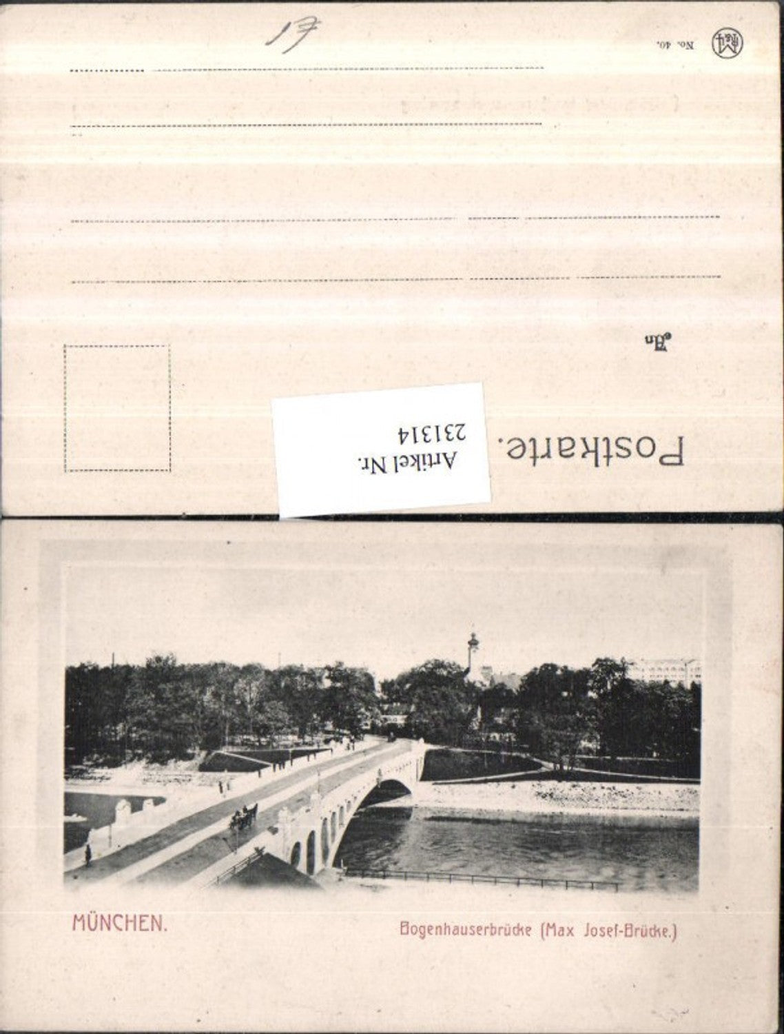 231314,München Bogenhauserbrücke Max Josef-Brücke
