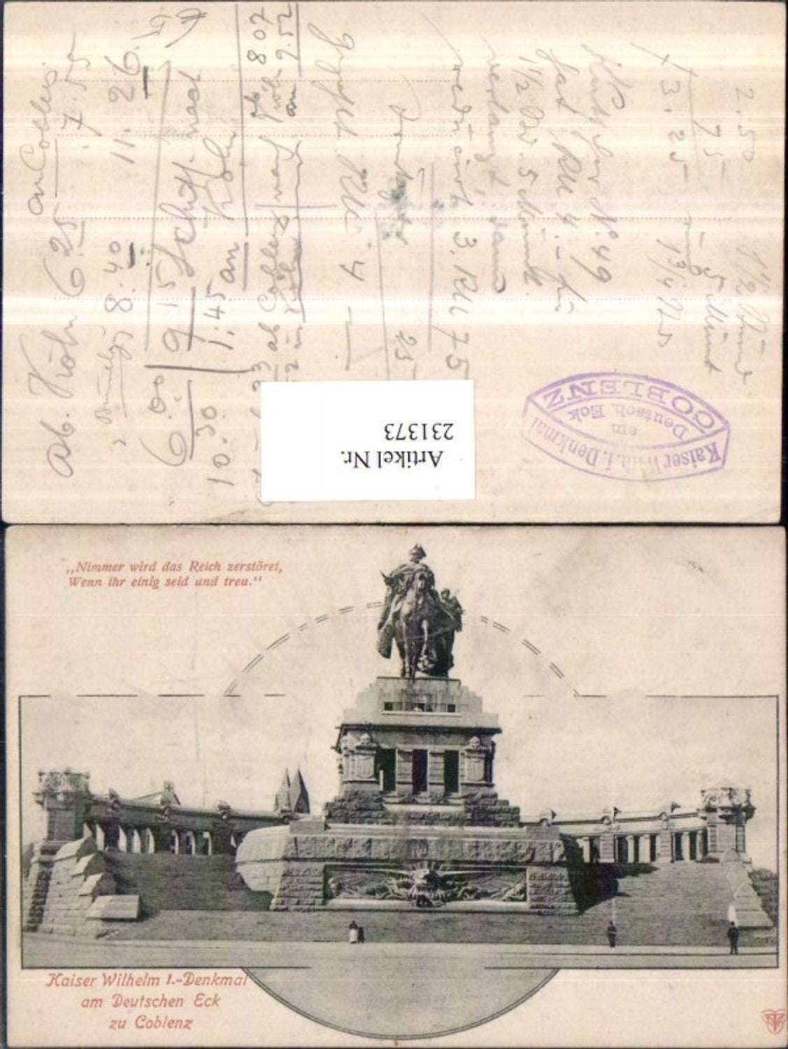 231373,Kaiser Wilhelm-Denkmal am Deutschen Eck in Koblenz