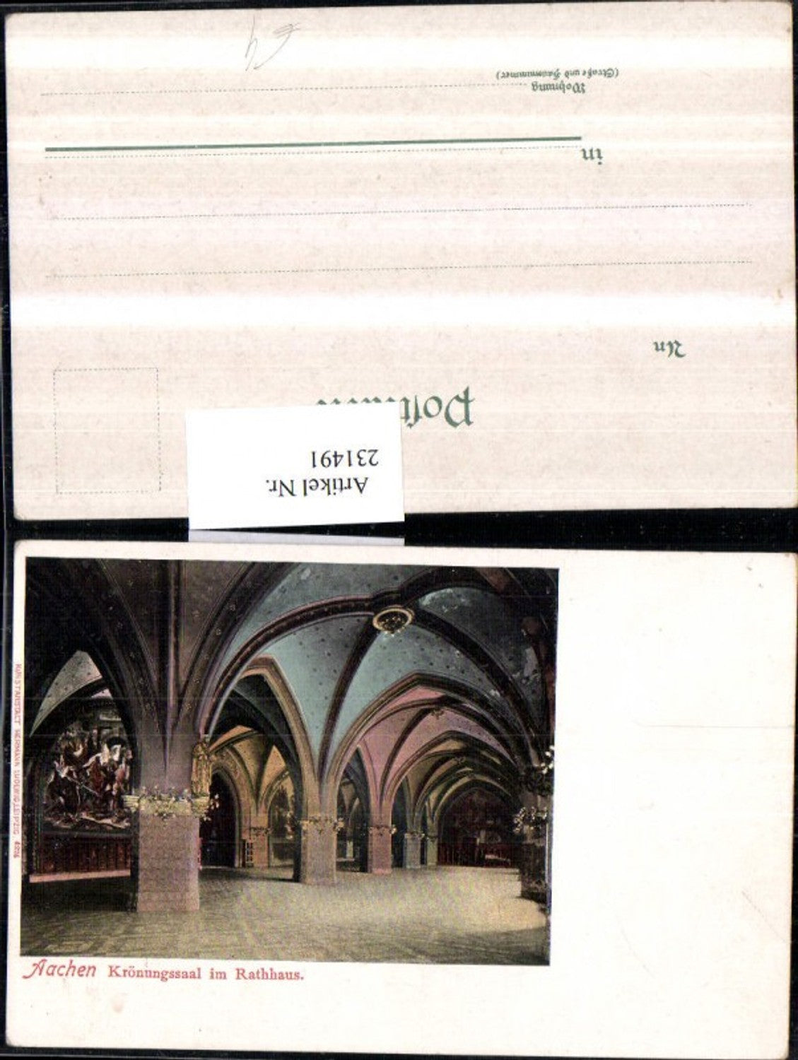 231491,Aachen Krönungssaal im Rathaus Innenansicht