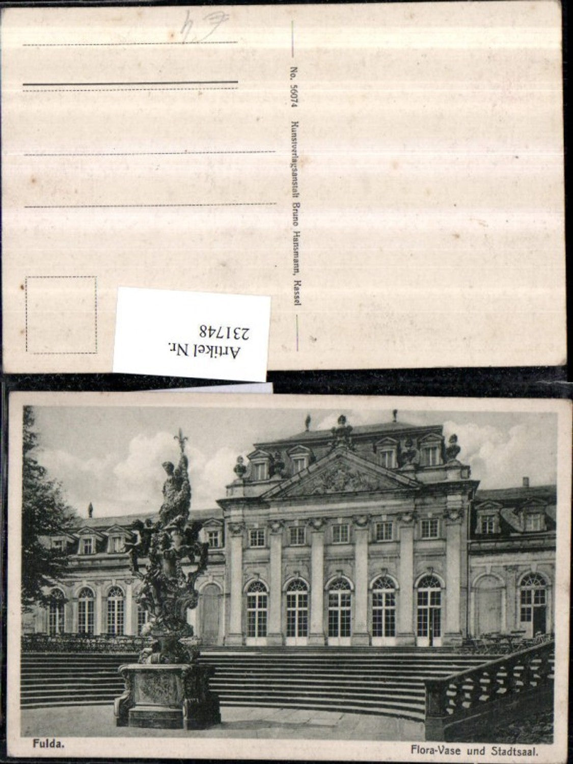 231748,Fulda Flora-Vase Denkmal u. Stadtsaal