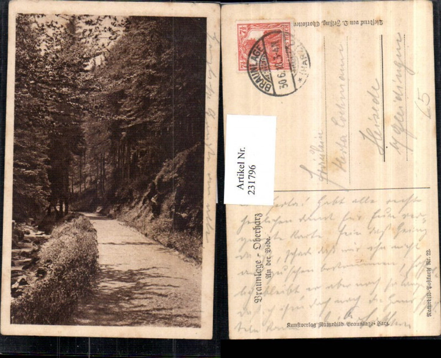 231796,Braunlage Oberharz An d. Bode Partie Weg