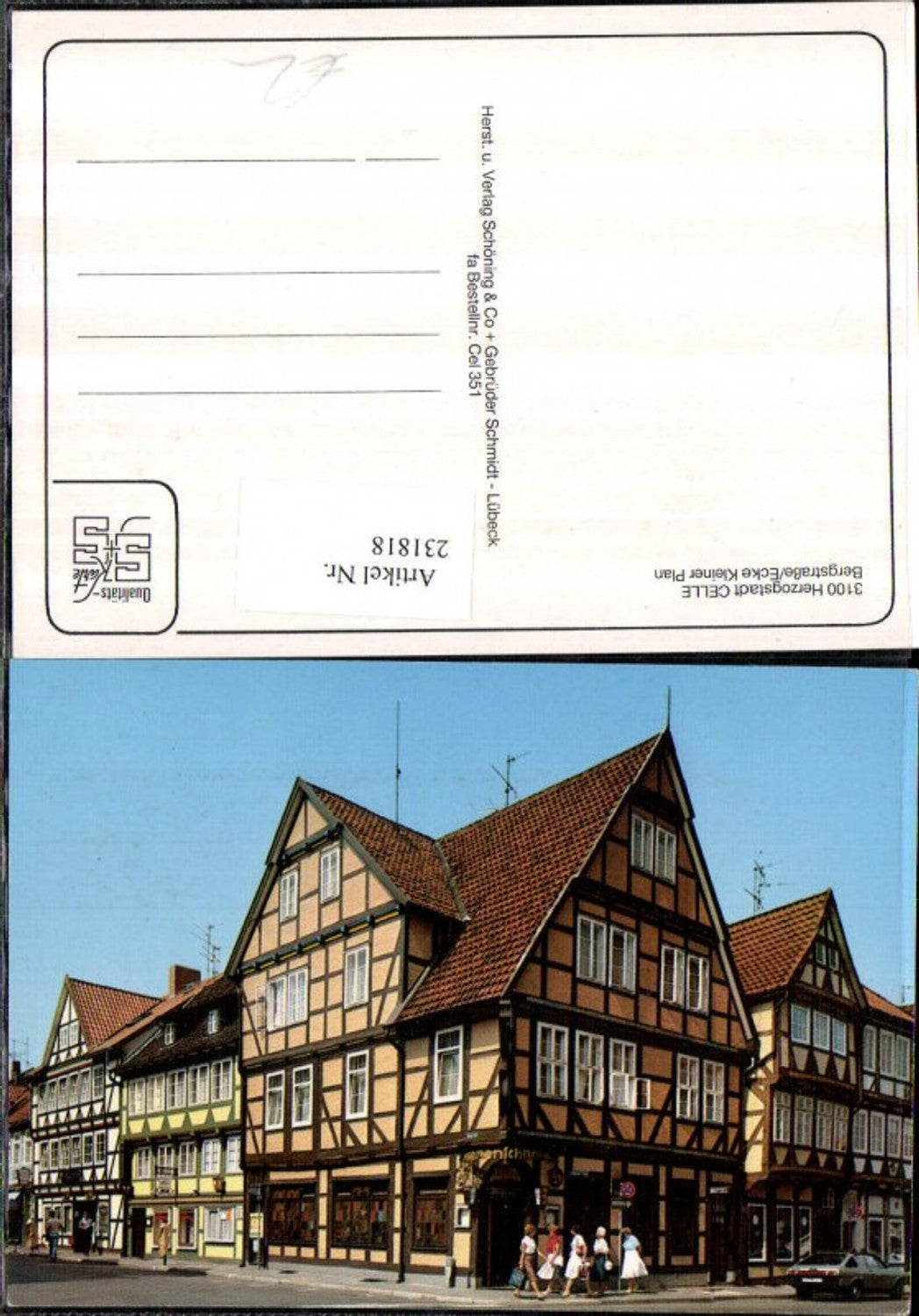 231818,Celle Bergstraße Ecke Kleiner Plan Hausansicht