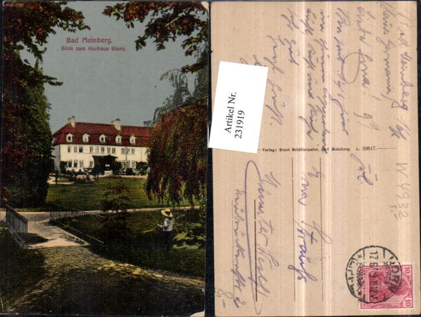 231919,Bad Meinberg Blick zum Kurhaus Stern