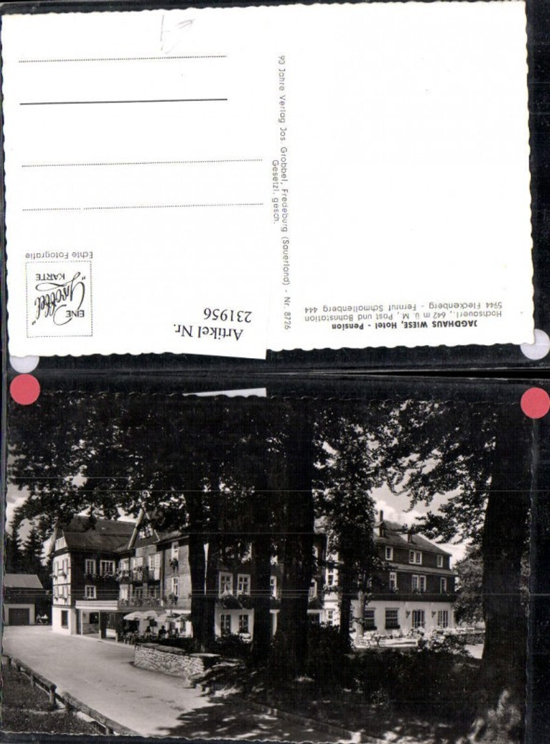 231956,Hochsauerland Fleckenberg Jagdhaus Wiese Hotel Pension