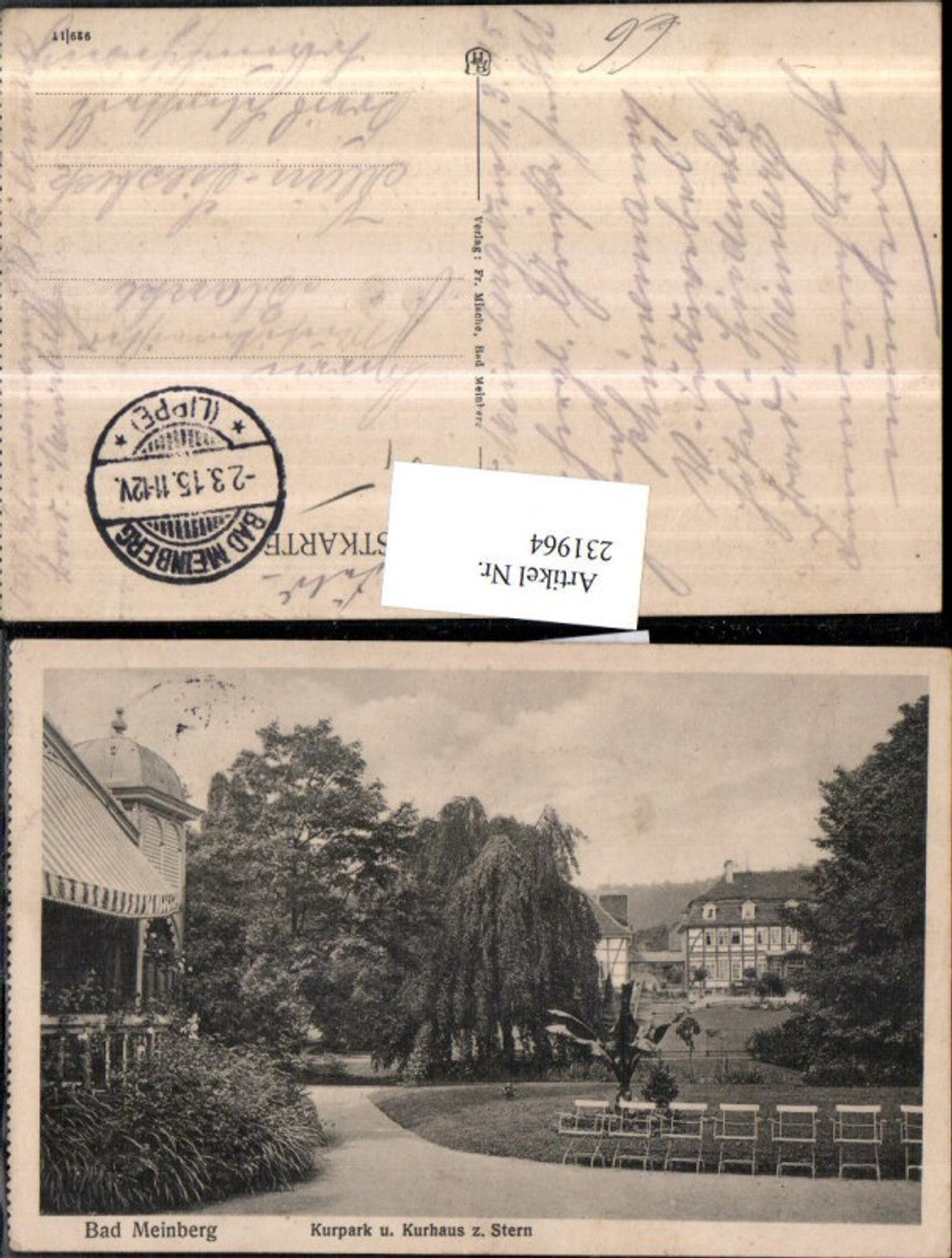 231964,Bad Meinberg Kurpark u. Kurhaus zum Stern