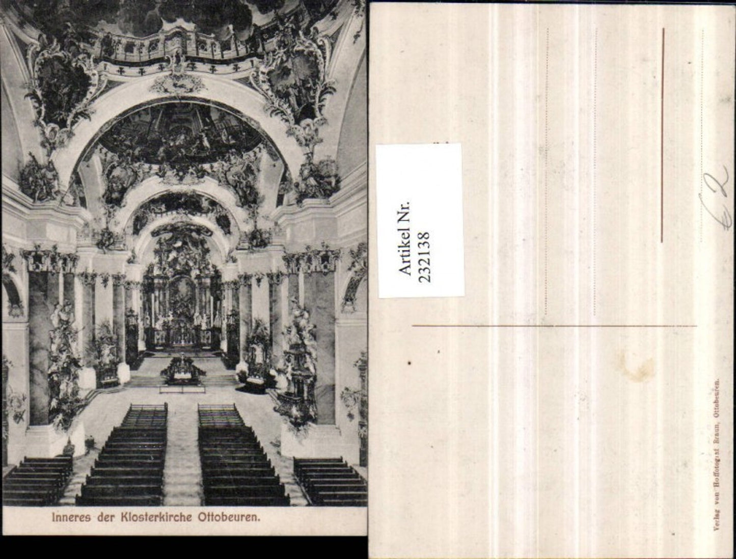 232138, Ottobeuren Monastery Church, Church Interior View
