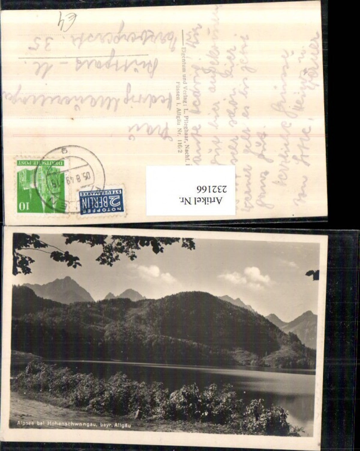 232166,Alpsee See b. Hohenschwangau im bayerischen Allgäu Partie