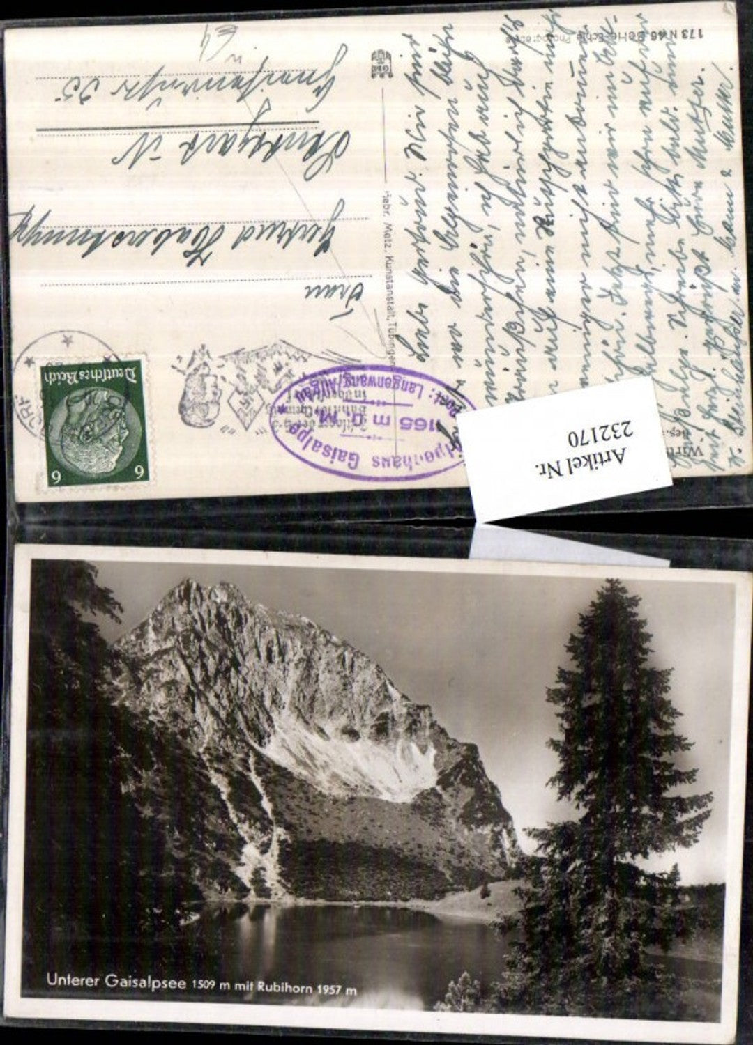 232170,Untere Gaisalpsee See m. Rubihorn b. Langenwang im Allgäu