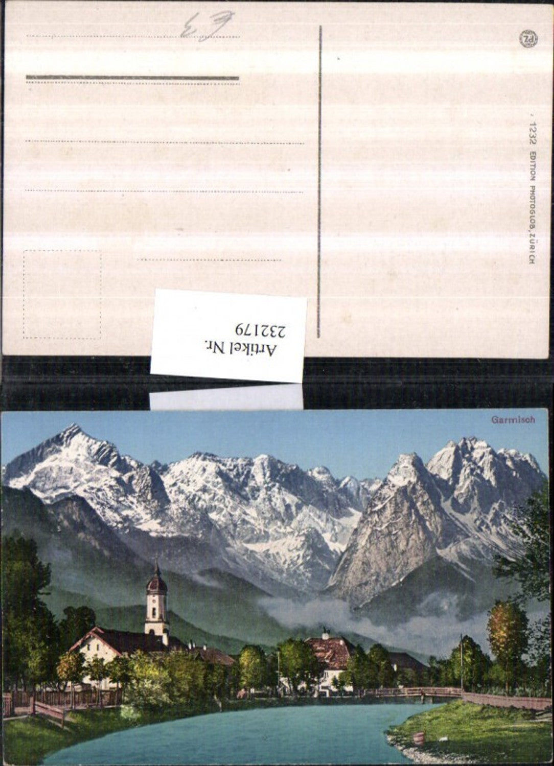 232179,Garmisch Teilansicht Bergkulisse