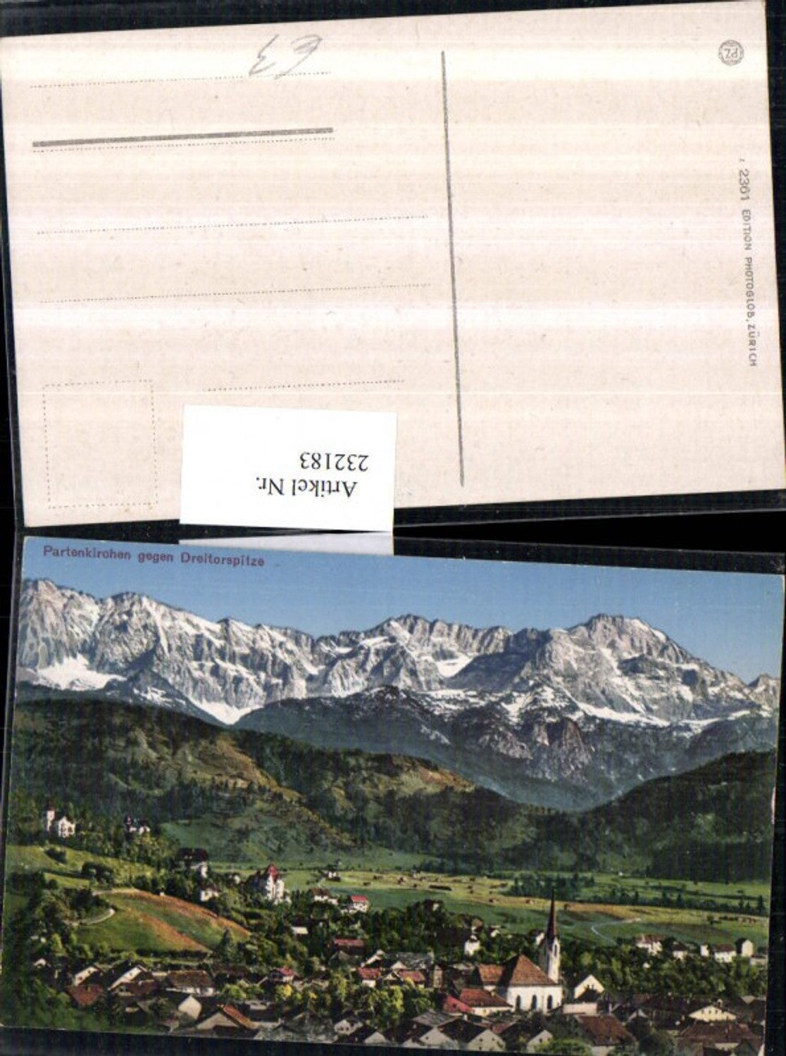 232183, Partenkirchen Total against Dreitorspitze