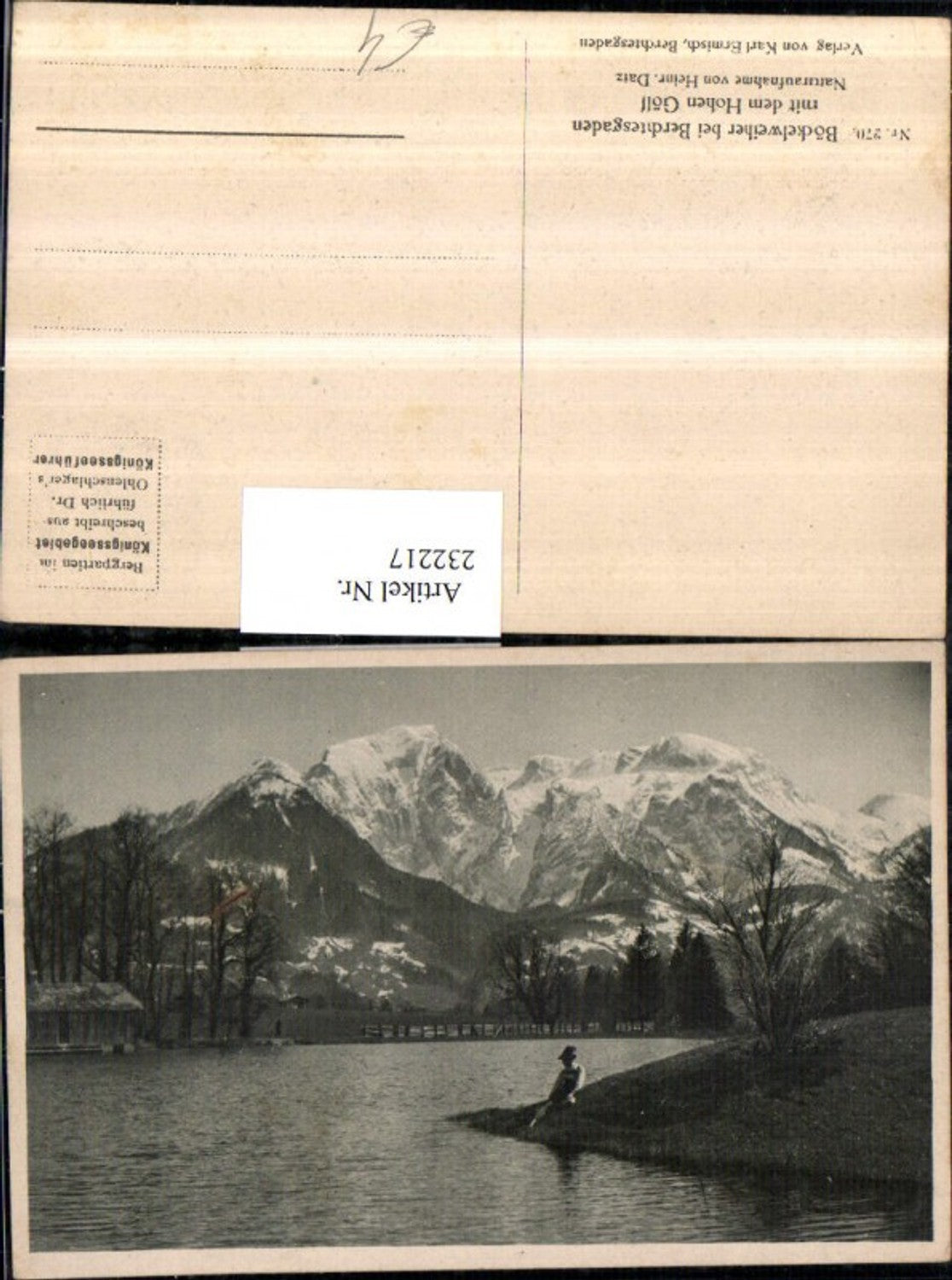 232217,Böckelweiher b. Berchtesgaden m. d. Hohen Göll Partie