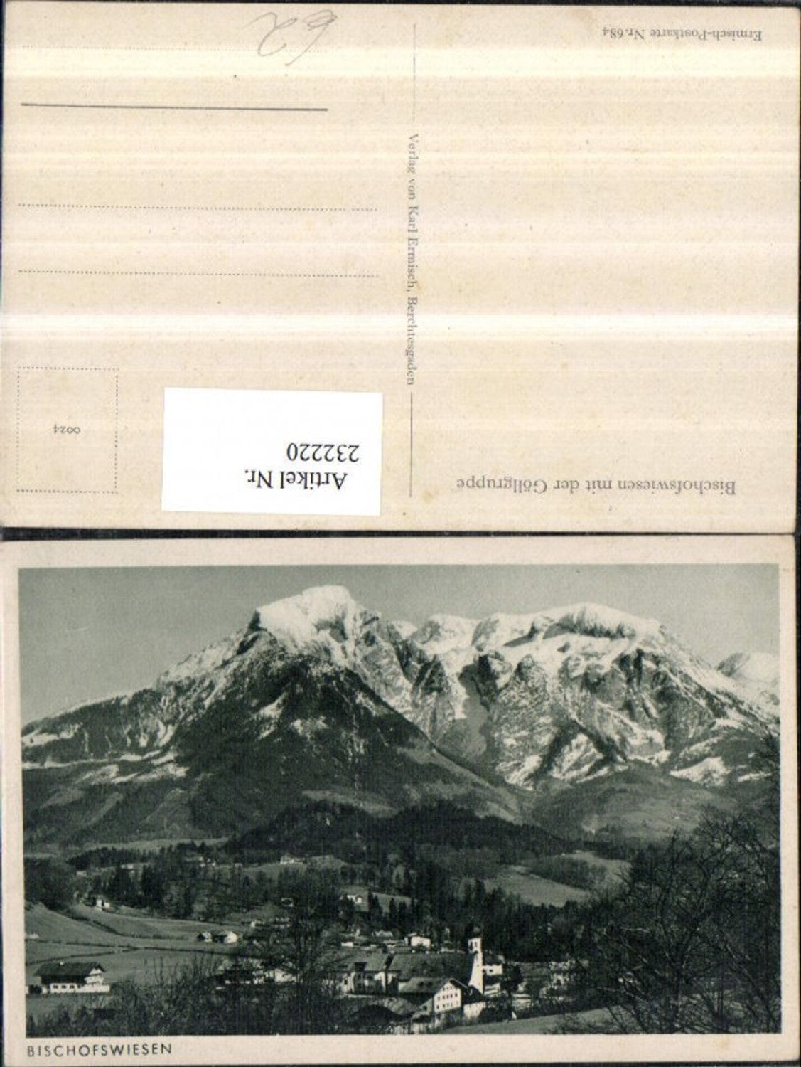 232220,Bischofswiesen Totale m. d. Göllgruppe