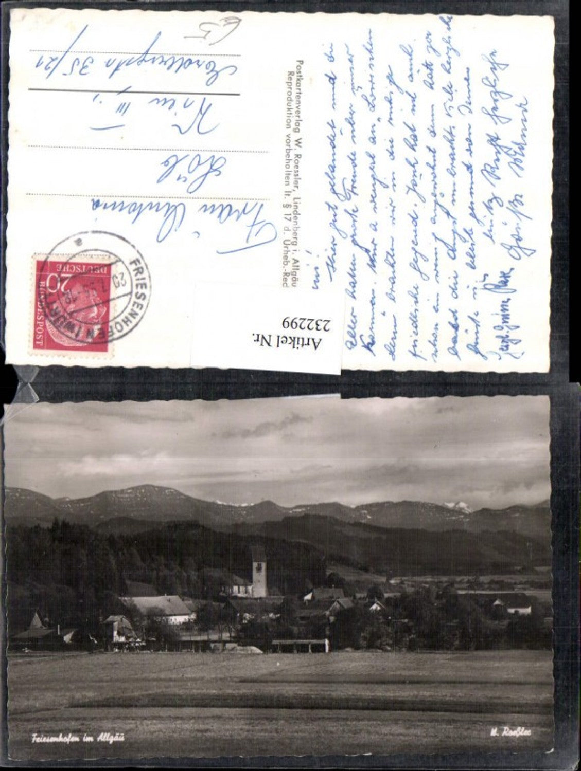 232299,Friesenhofen im Allgäu b. Leutkirch Totale