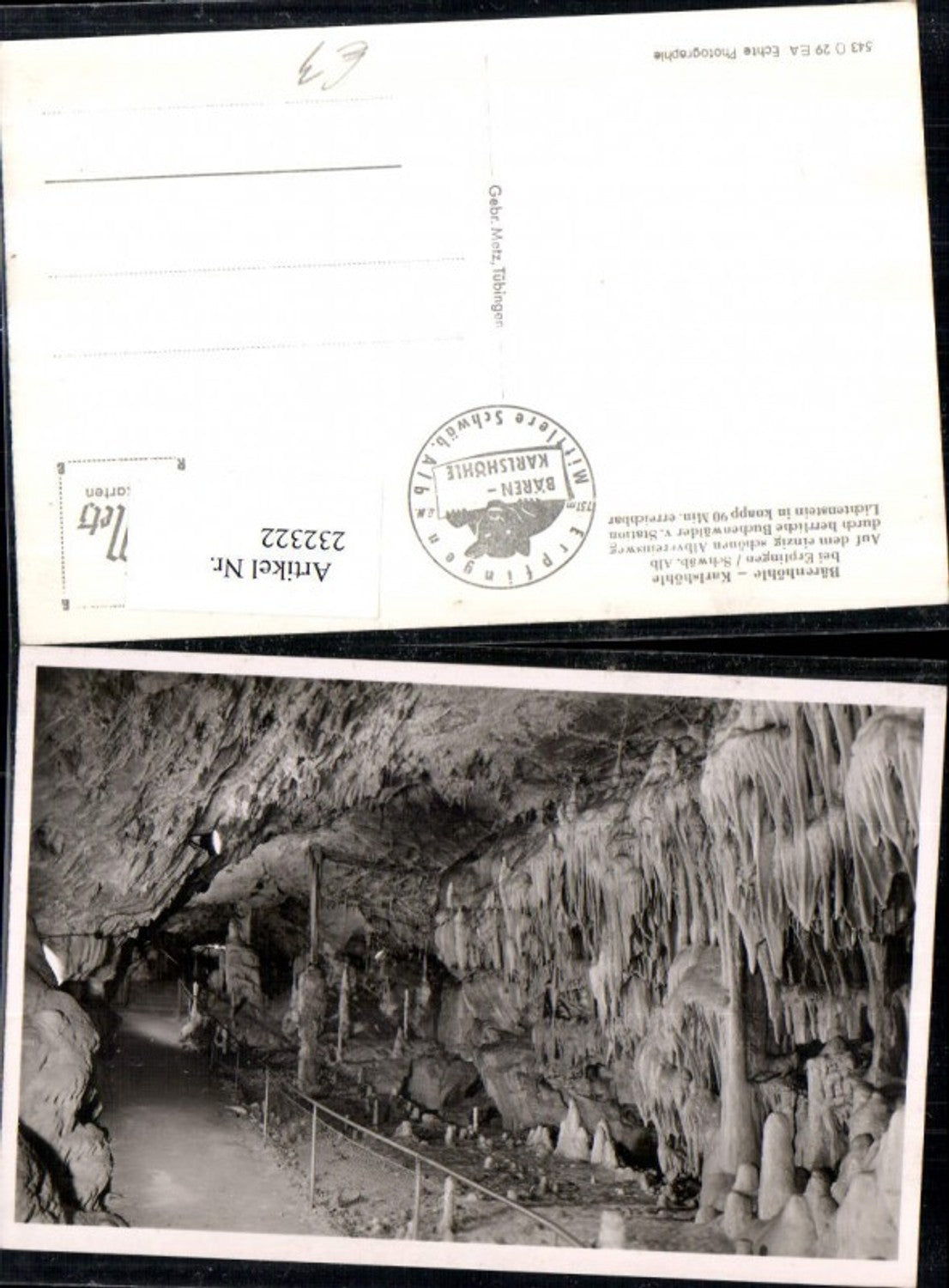 232322,Bärenhöhle Karlshöhle b. Erpfingen in Schwäbisch Alb