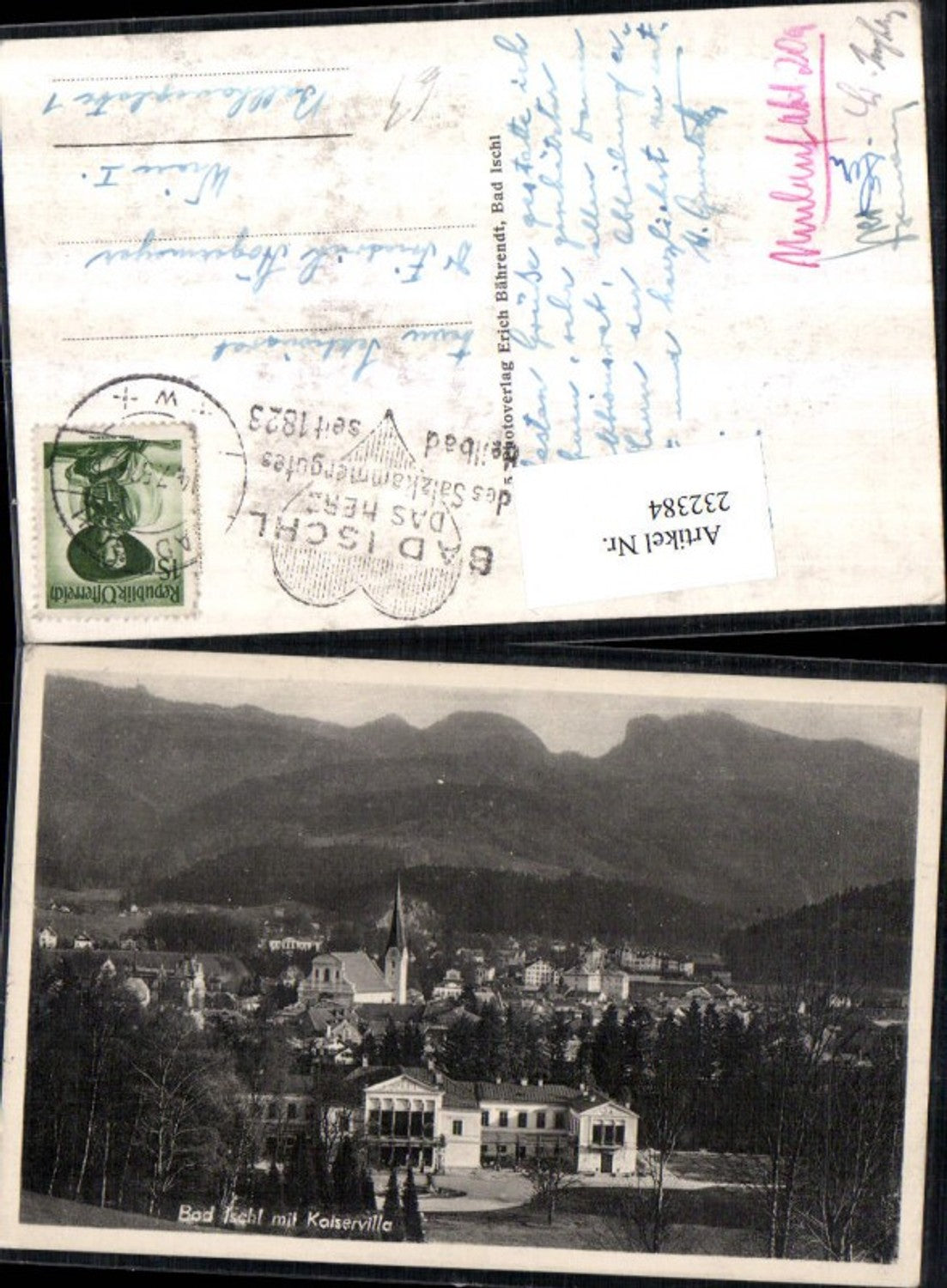232384,Bad Ischl Teilansicht m. Kaiservilla