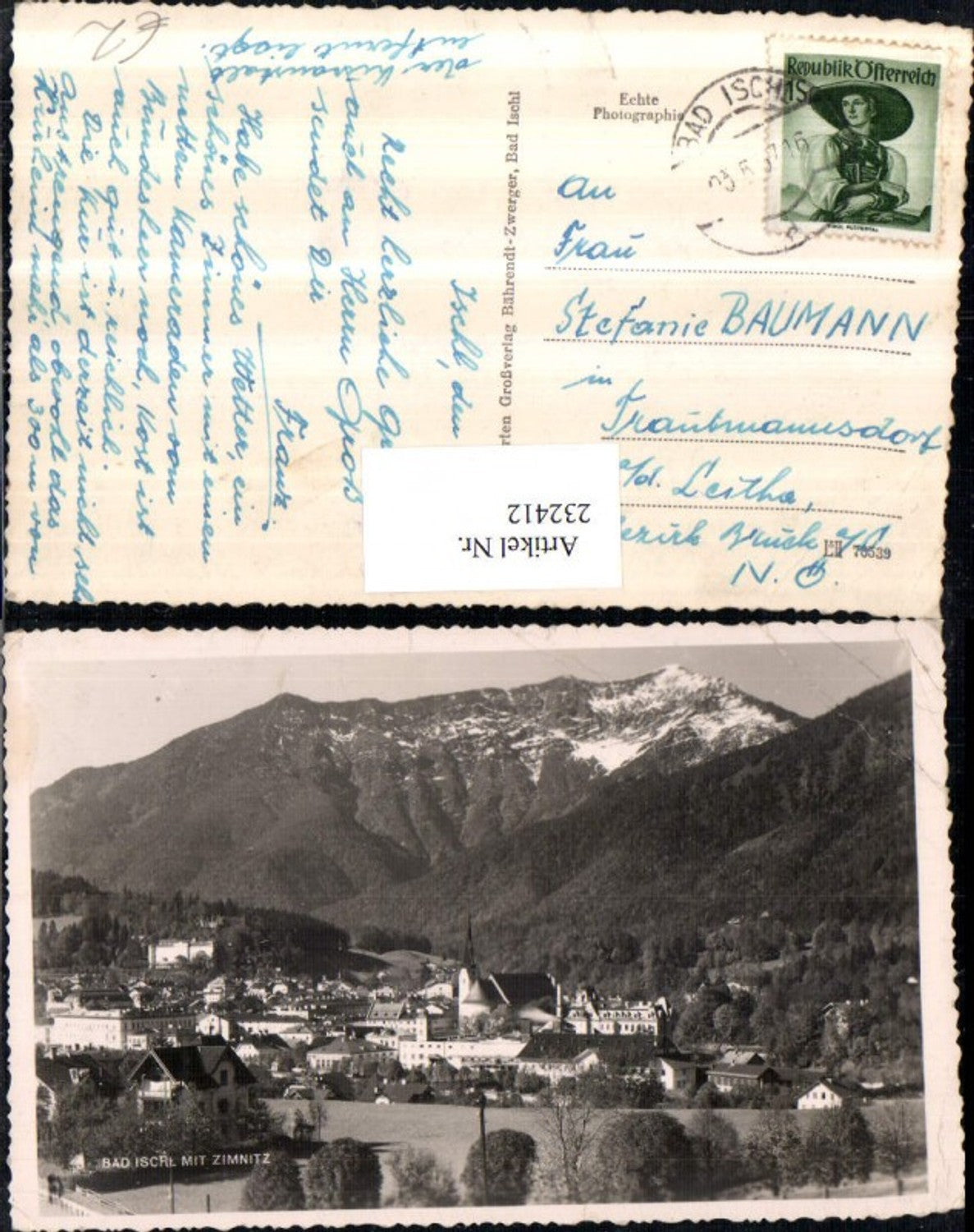 232412,Bad Ischl Totale m. Zimnitz