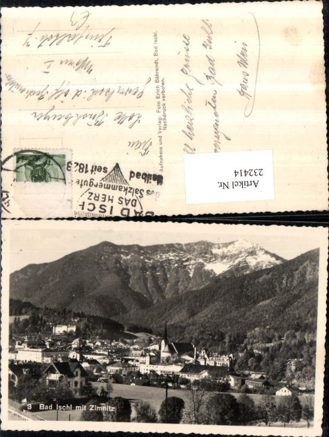 232414,Bad Ischl Totale m. Zimnitz