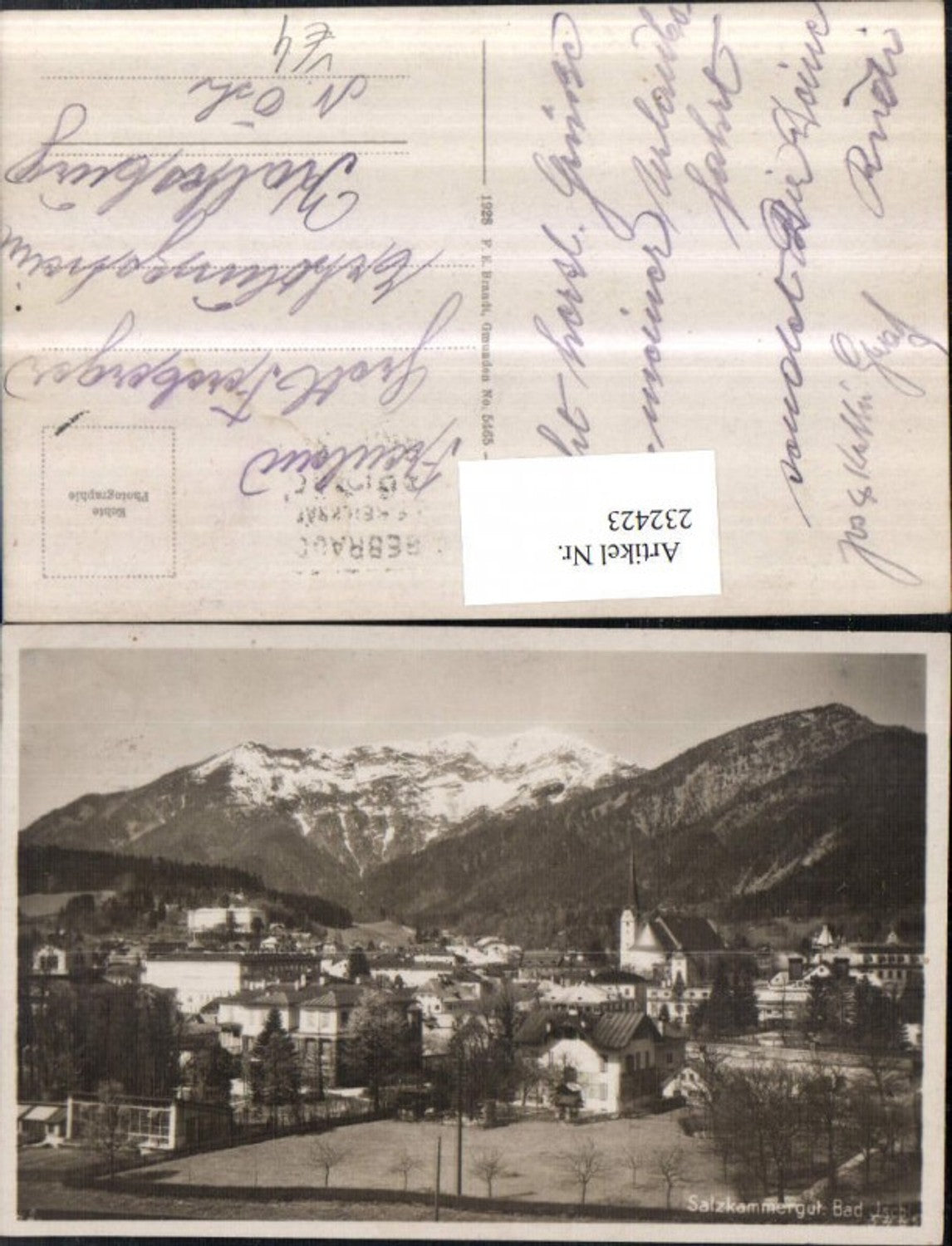 232423,Bad Ischl Totale pub F. E. Brandt 5465