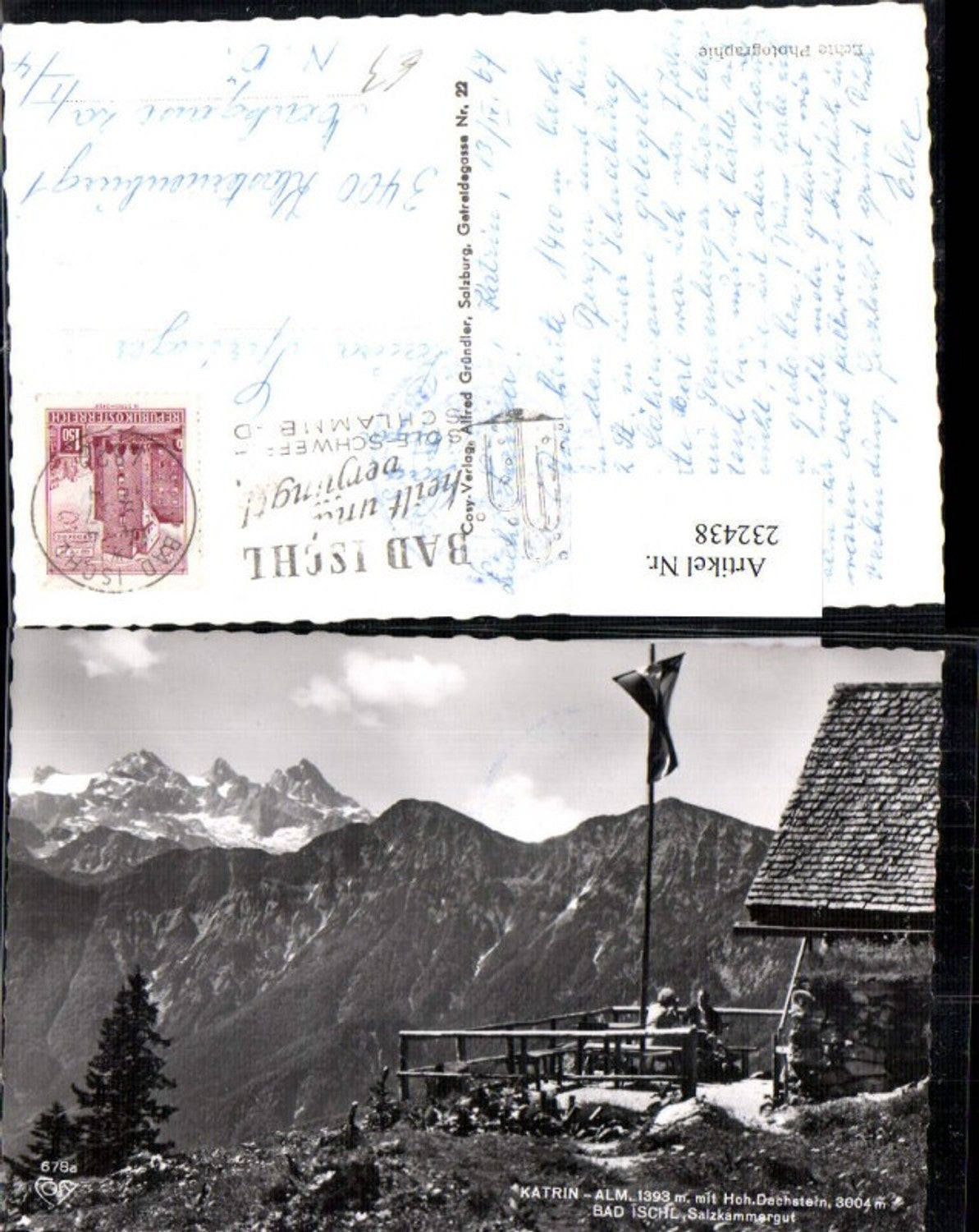 232438,Bad Ischl Katrin-Alm m. Hohen Dachstein Berghütte
