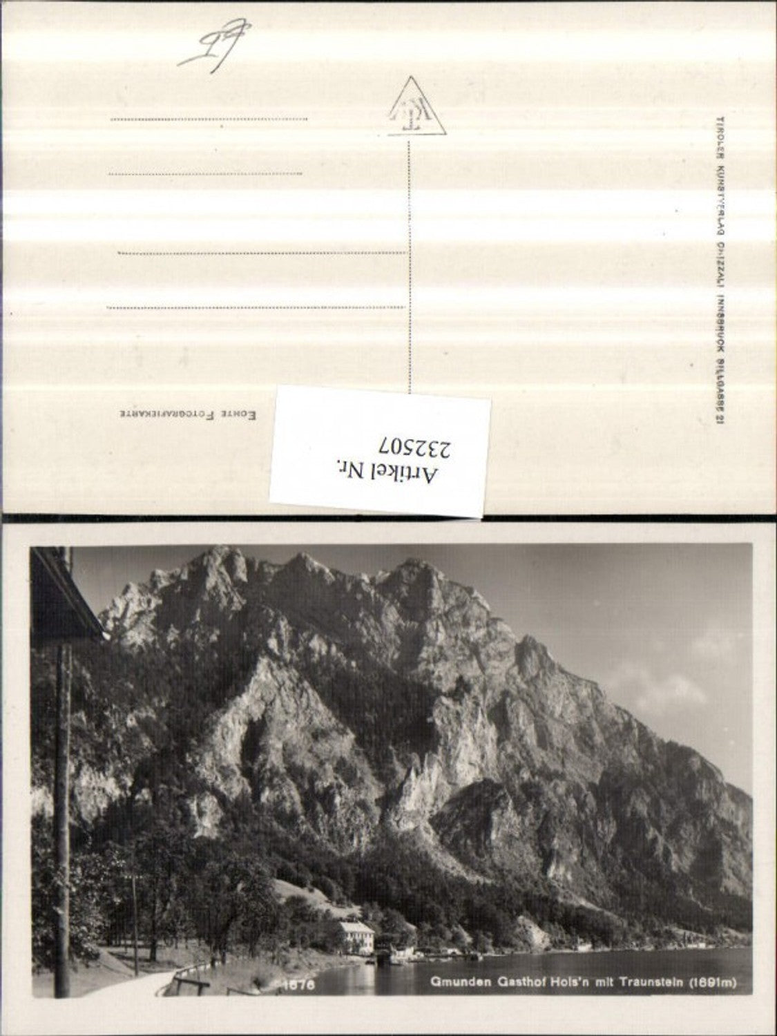 232507,Gmunden Gasthof Hoisn m. Traunstein