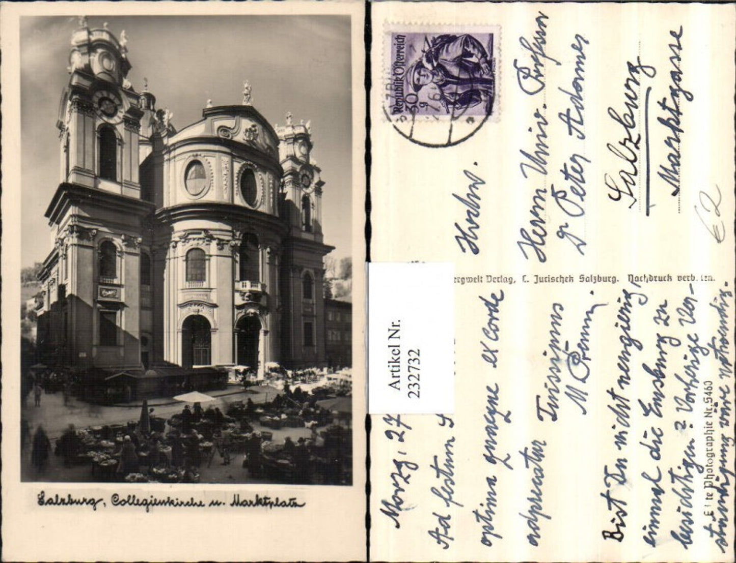 232732,Salzburg Collegienkirche Kirche u. Marktplatz