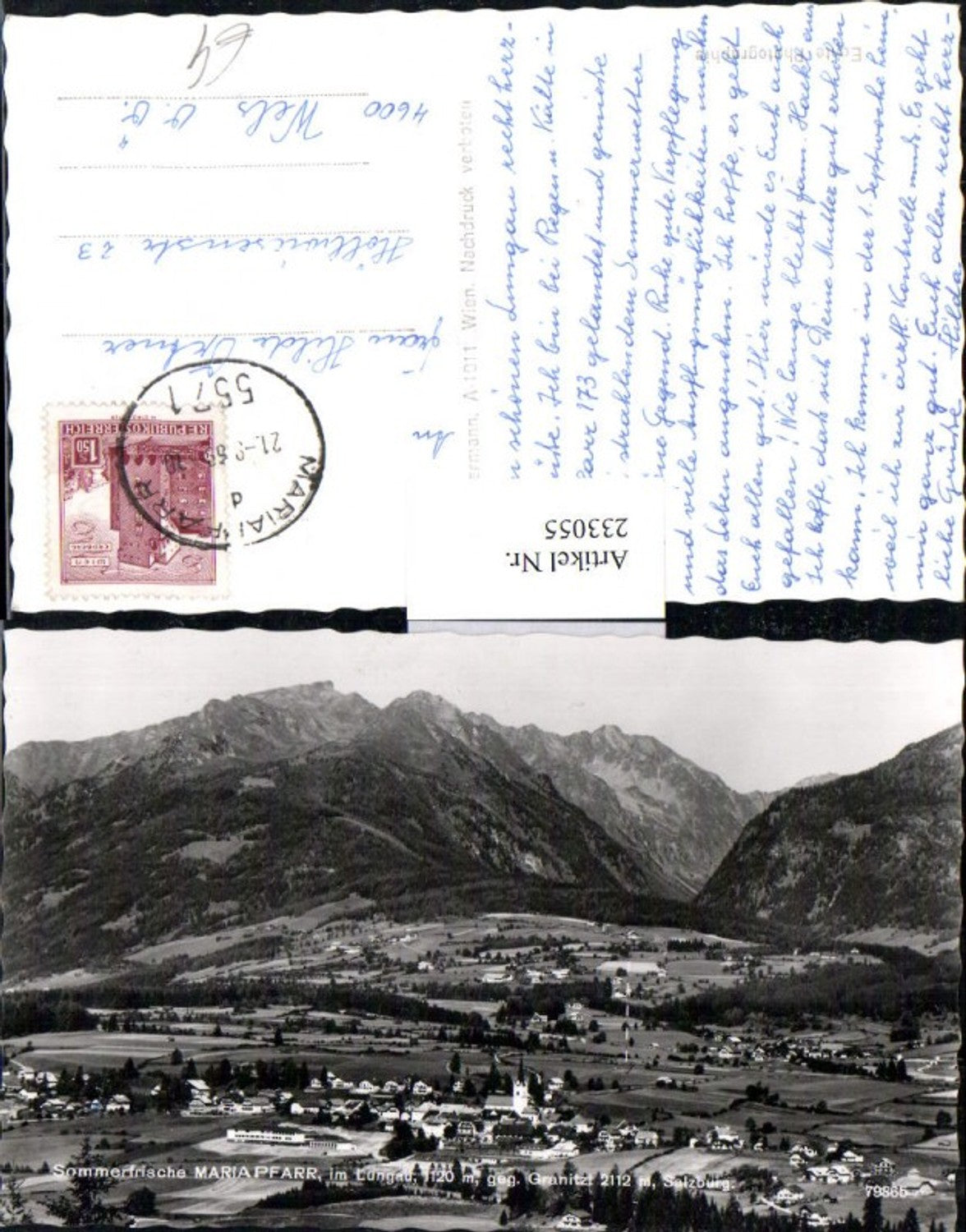 233055,Mariapfarr im Lungau Totale geg. Granitzl