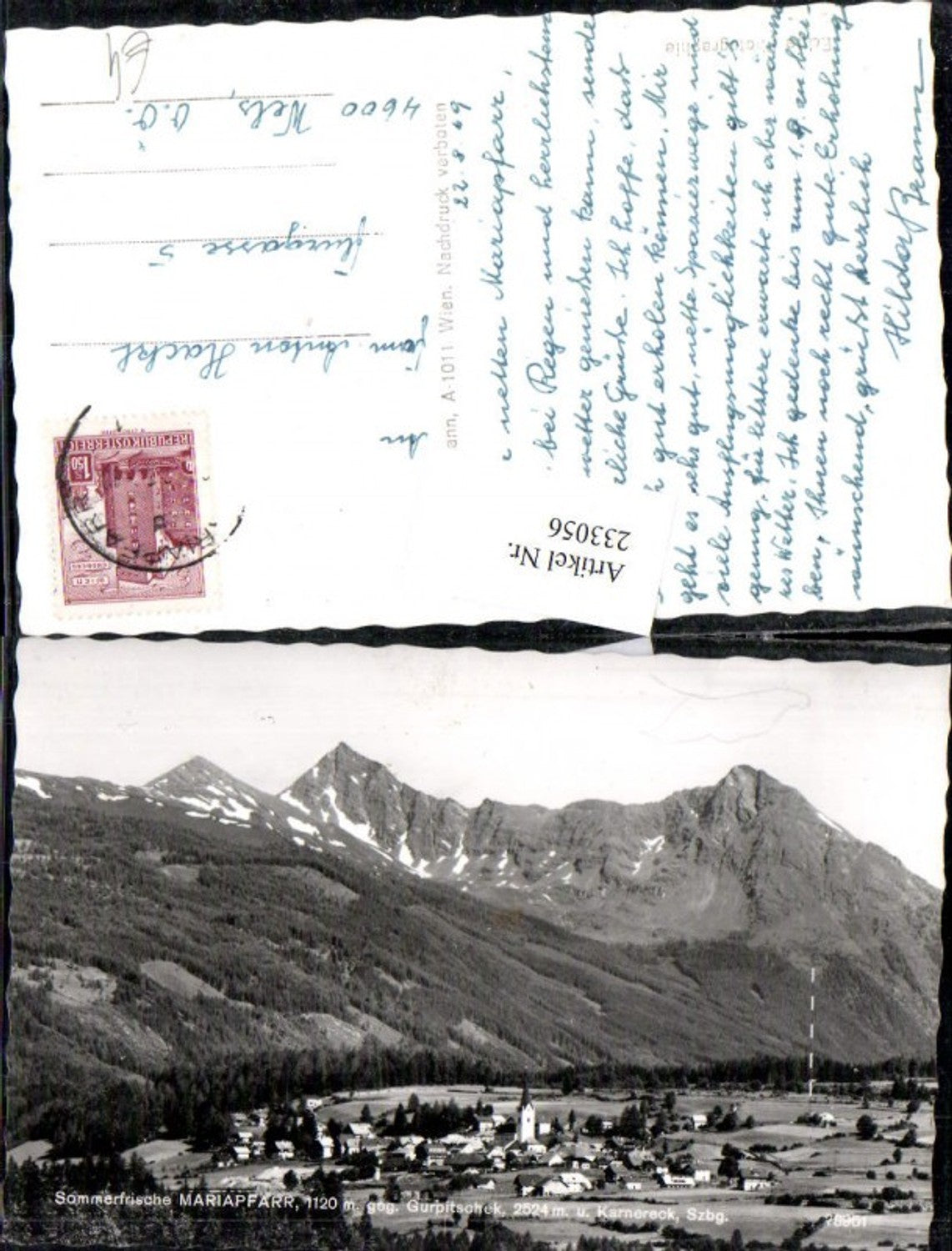 233056,Mariapfarr Totale geg. Gurpitschek u. Karnereck