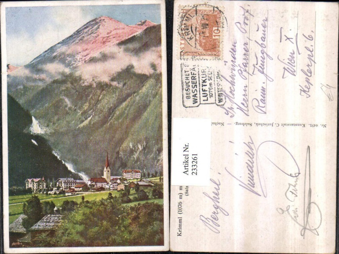 233261,Krimml Totale mit den Wasserfällen