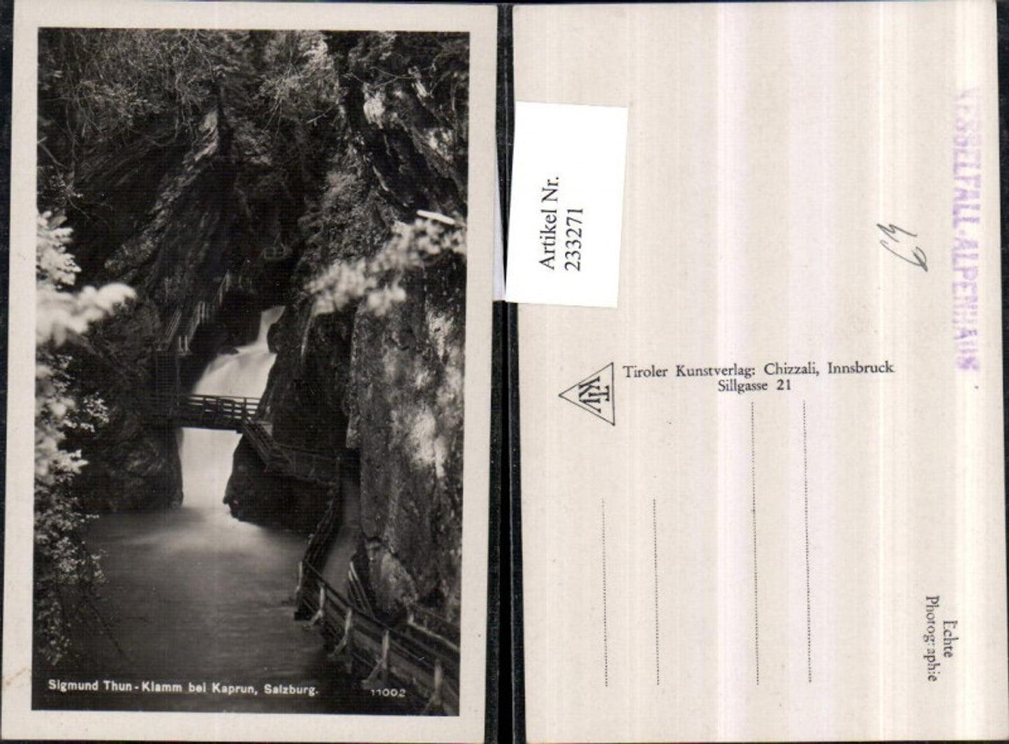 233271,Sigmund Thun-Klamm b. Kaprun Partie