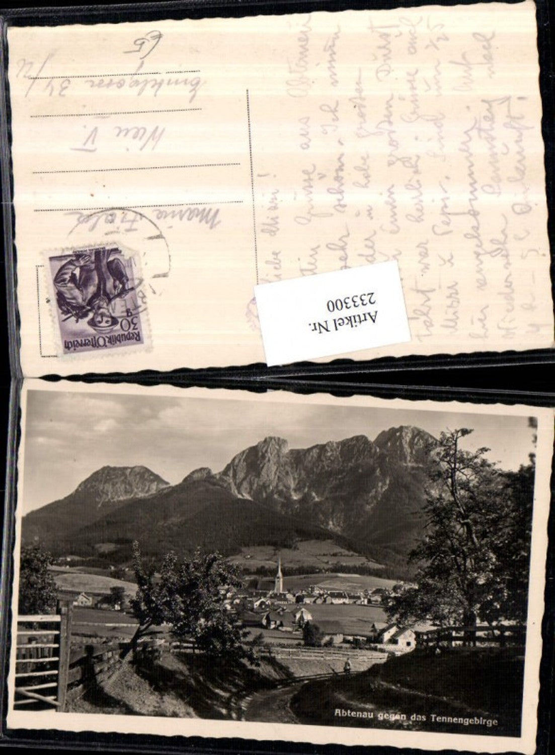 233300,Abteanu Totale geg. d. Tennengebirge