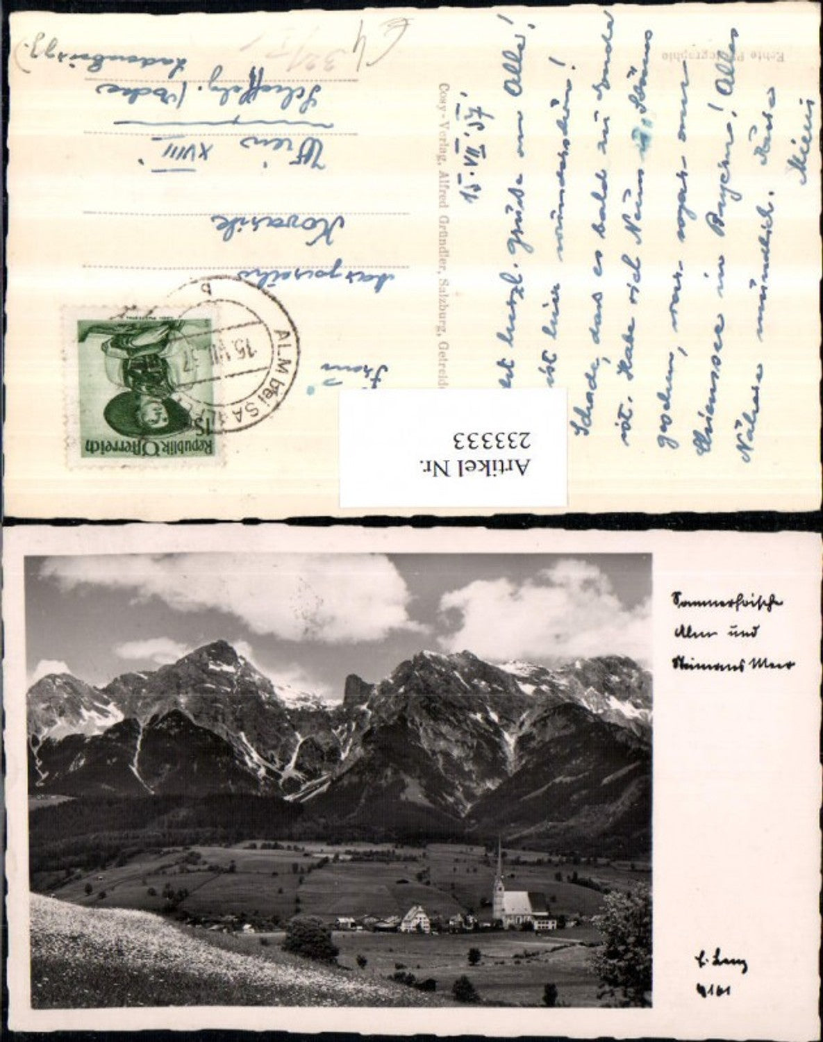 233333,Alm b. Saalfelden m. Steinernen Meer Totale