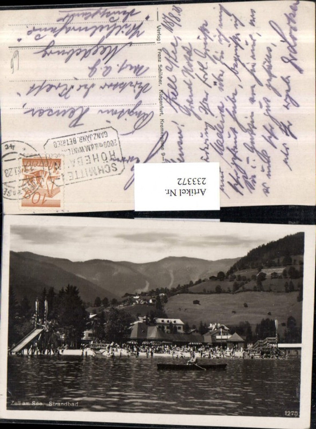 233372,Zell am See Strandbad Ruderboot Rutsche