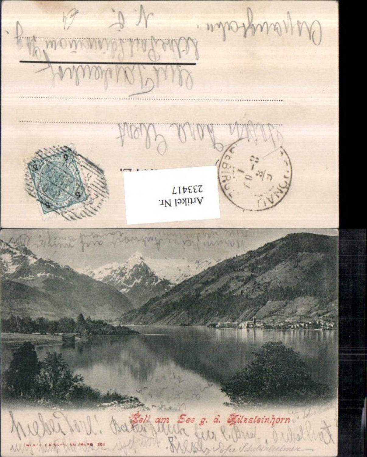 233417,Zell am See geg. d. Kitzsteinhorn Partie