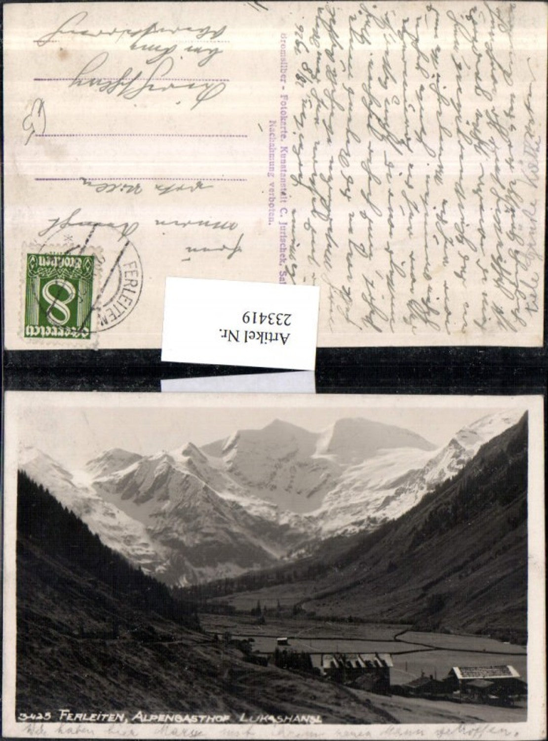 233419,Ferleiten Alpengasthof Lukashansl Bergkulisse